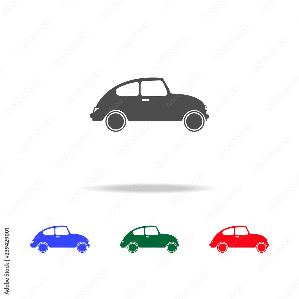 small retro car  icons. Elements of transport element in multi colored icons. Premium quality graphic design icon. Simple icon for websites, web design
