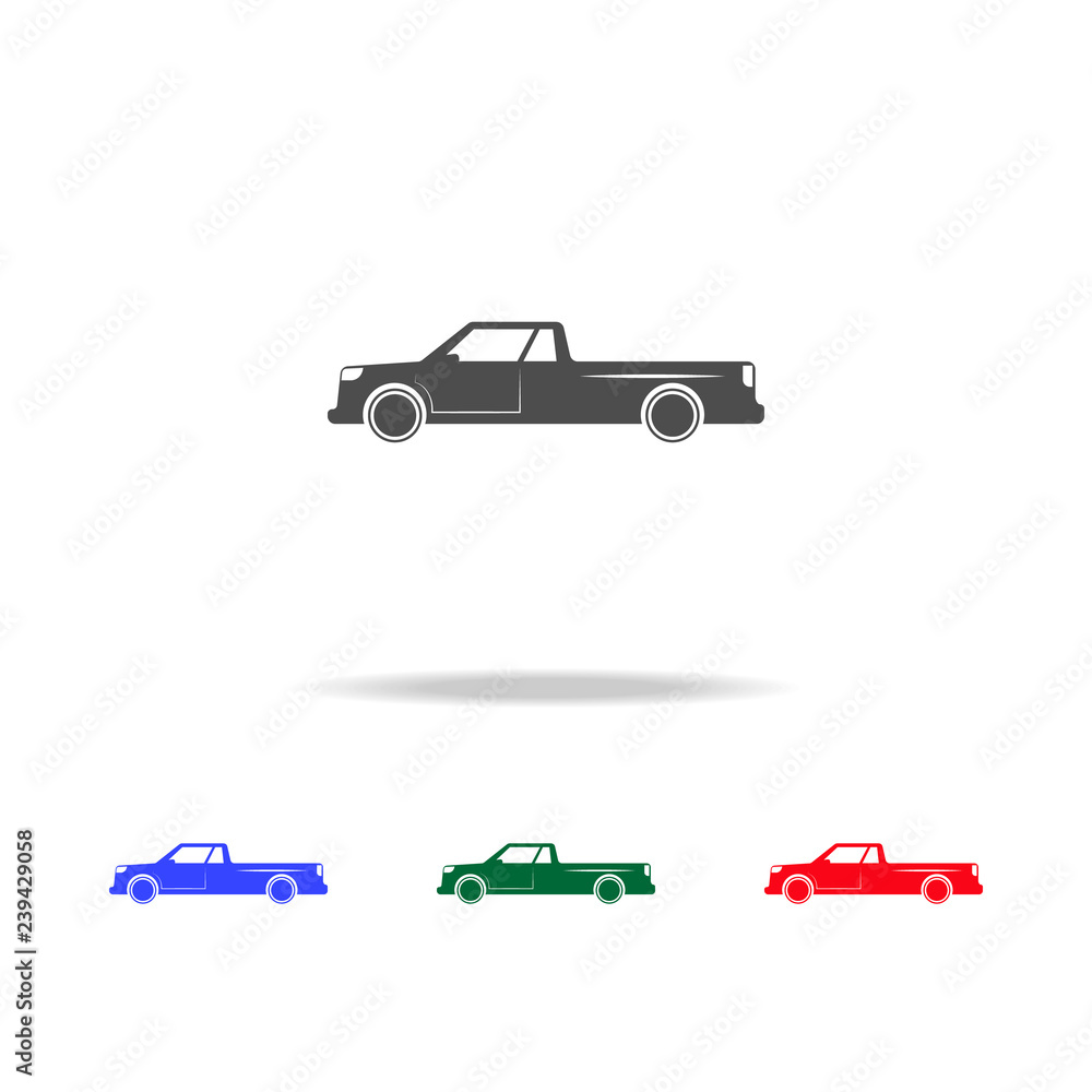 Fototapeta premium Pickup icons. Elements of transport element in multi colored icons. Premium quality graphic design icon. Simple icon for websites, web design