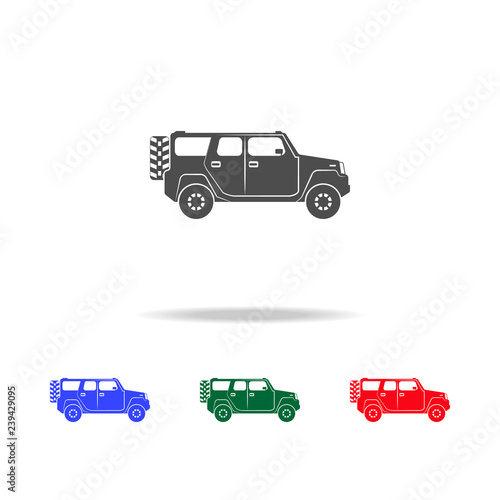 Off-road car  icons. Elements of transport element in multi colored icons. Premium quality graphic design icon. Simple icon for websites, web design