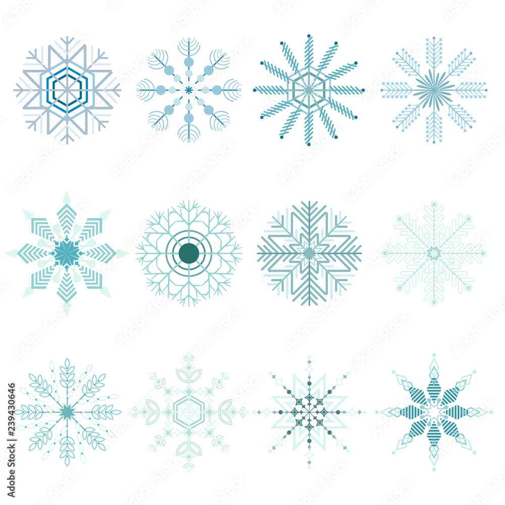 Snowflakes Christmas set Snowflakes Christmas set