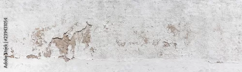 Panel kuchenny z motywem Ancient wall with peeling plaster. Old concrete wall, panoramic textured background