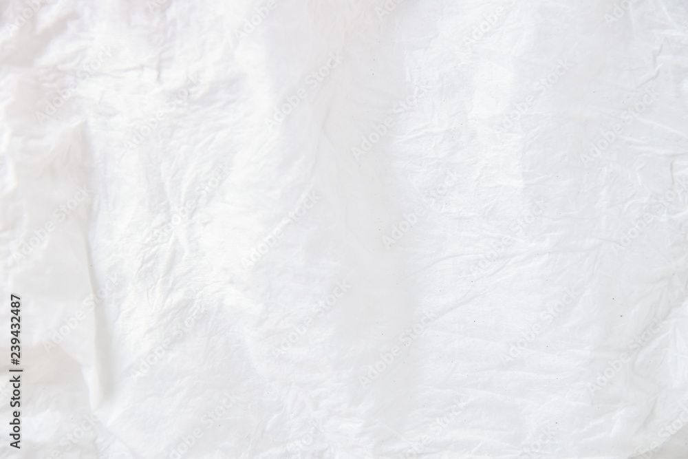 Close up napkin facial white crease new background Close up napkin facial white crease new background