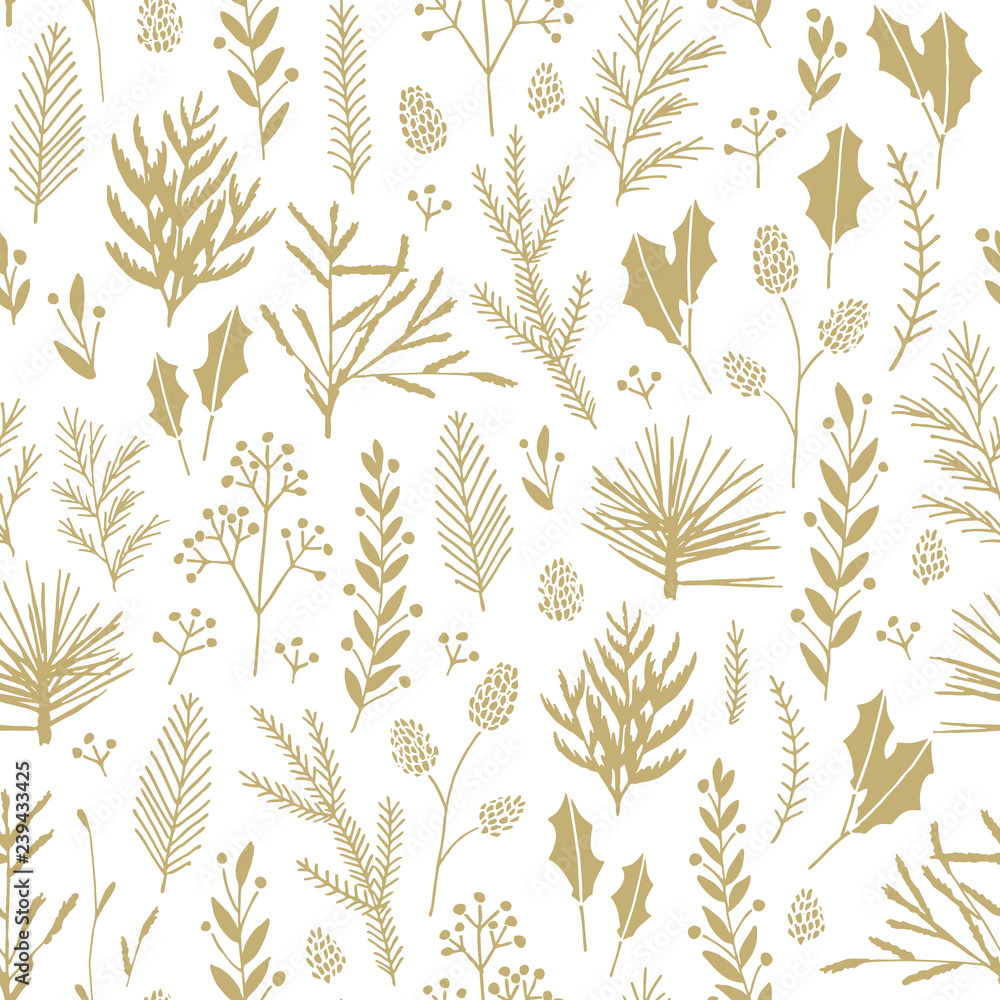 Seamless Christmas pattern. Seamless Christmas pattern.
