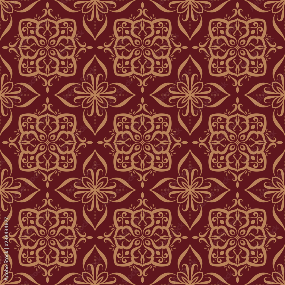 vintage luxury damask floral art pattern design