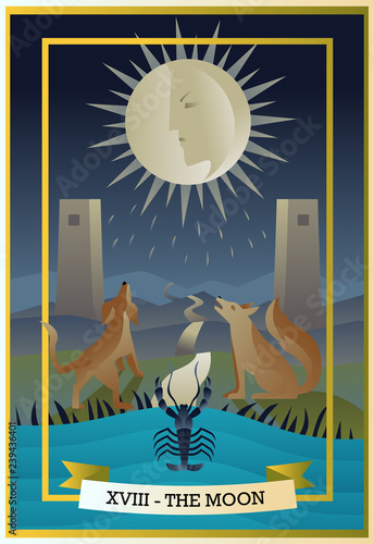 tarot card the moon