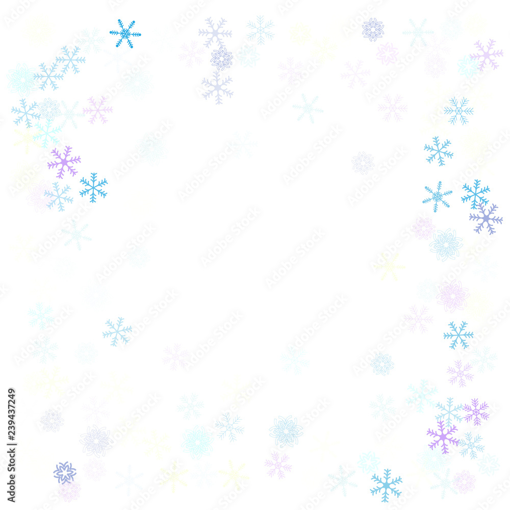 Falling down snow confetti, snowflake vector border. Festive winter, Christmas, New Year sale background. Cold weather, winter storm, scatter texture. Hipster snowfall falling snowflakes cool confetti Falling down snow confetti, snowflake vector border. Festive winter, Christmas, New Year sale background. Cold weather, winter storm, scatter texture. Hipster snowfall falling snowflakes cool confetti