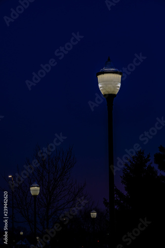 Old street lamp in the night