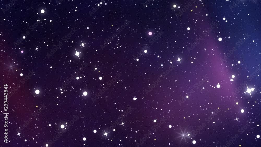 turning night sky with many bright stars turning night sky with many bright stars