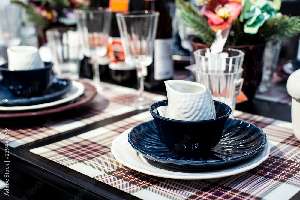 Dishes on the holiday table. Dishes on the holiday table.