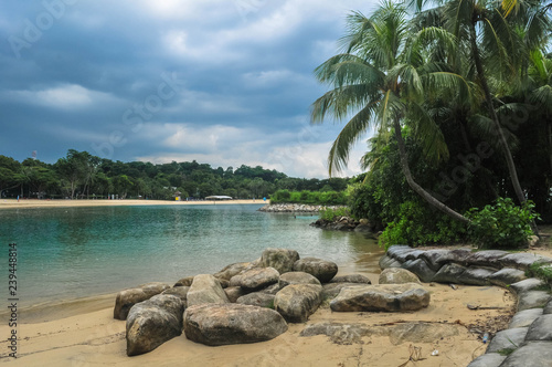 Palawan beach on Sentosa island, Singapore, November 2018