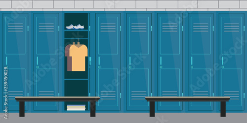 Dressing place a fitness club