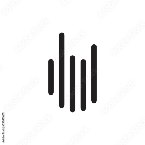 metal music tune symbol logo vector