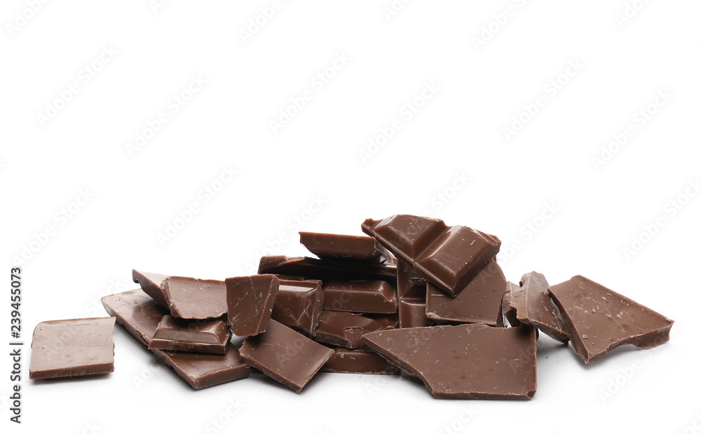 Chocolate bars isolated on white background Chocolate bars isolated on white background
