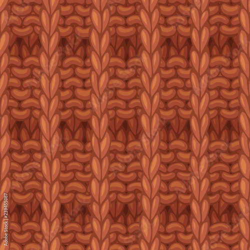 Vector Waffle Stitch Pattern.