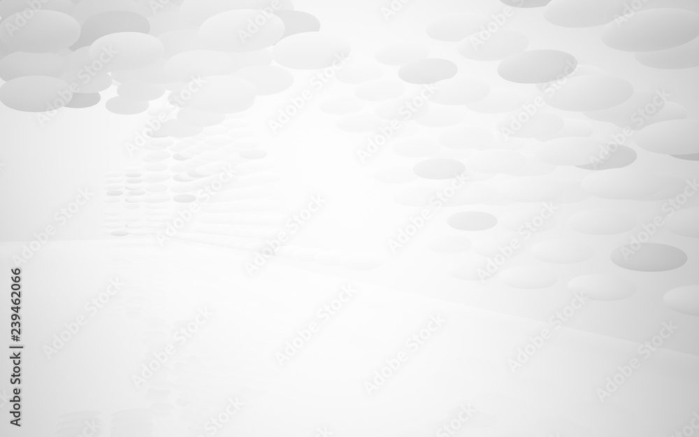 White smooth abstract architectural background. 3D illustration and rendering White smooth abstract architectural background. 3D illustration and rendering