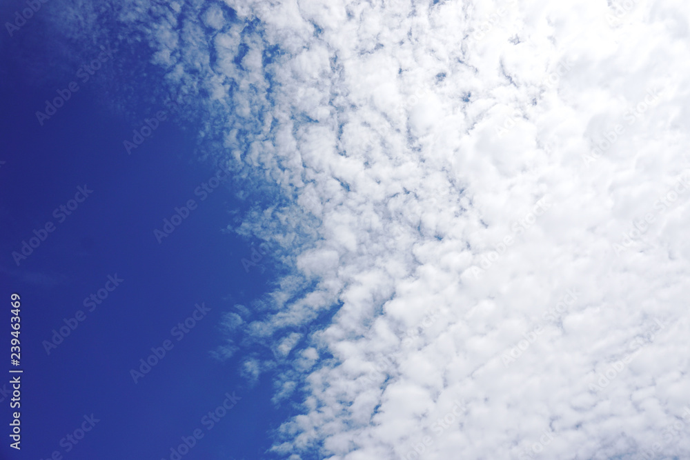 Beautiful blue sky background with clouds,Nature composition.