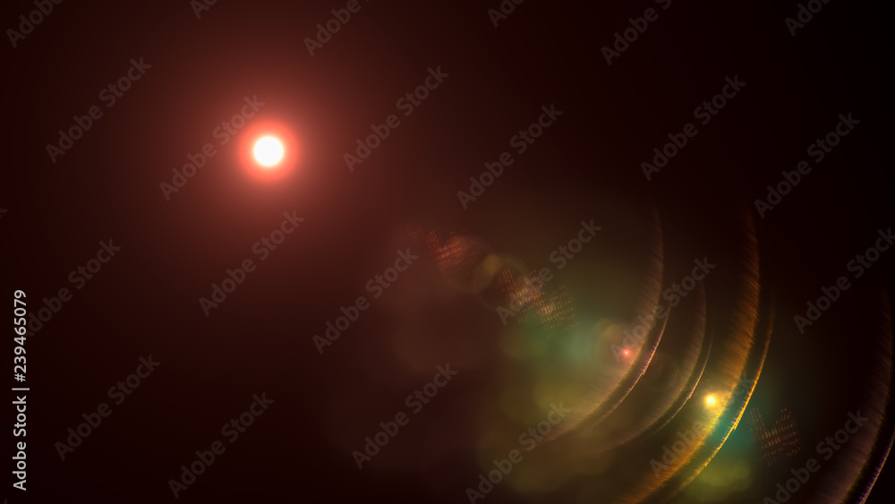 Digital multicolor abstract sun with flare natural overlays background with lights and sunshine wallpaper.