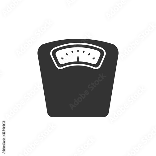 Bathroom scale icon on a white background