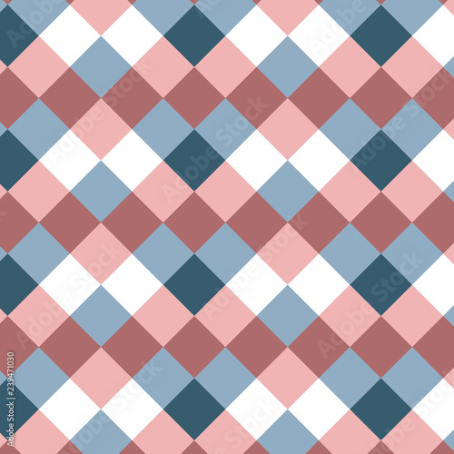 Geometry minimalistic pattern with squares. Abstract background with geometric shapes. Pattern for fabric, gift wrapping, paper design, wallpaper, textile, tile, carpet, ceramic. Vector illustration