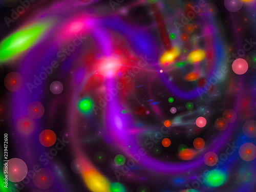 Fantasy abstract image - fractal purple blurred background