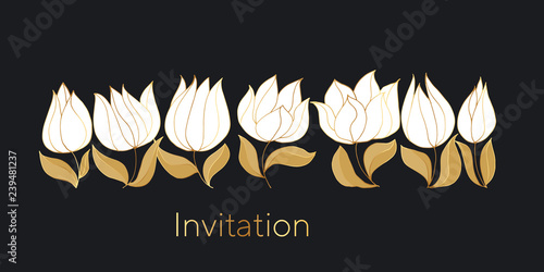 Tulips blossom color invita...