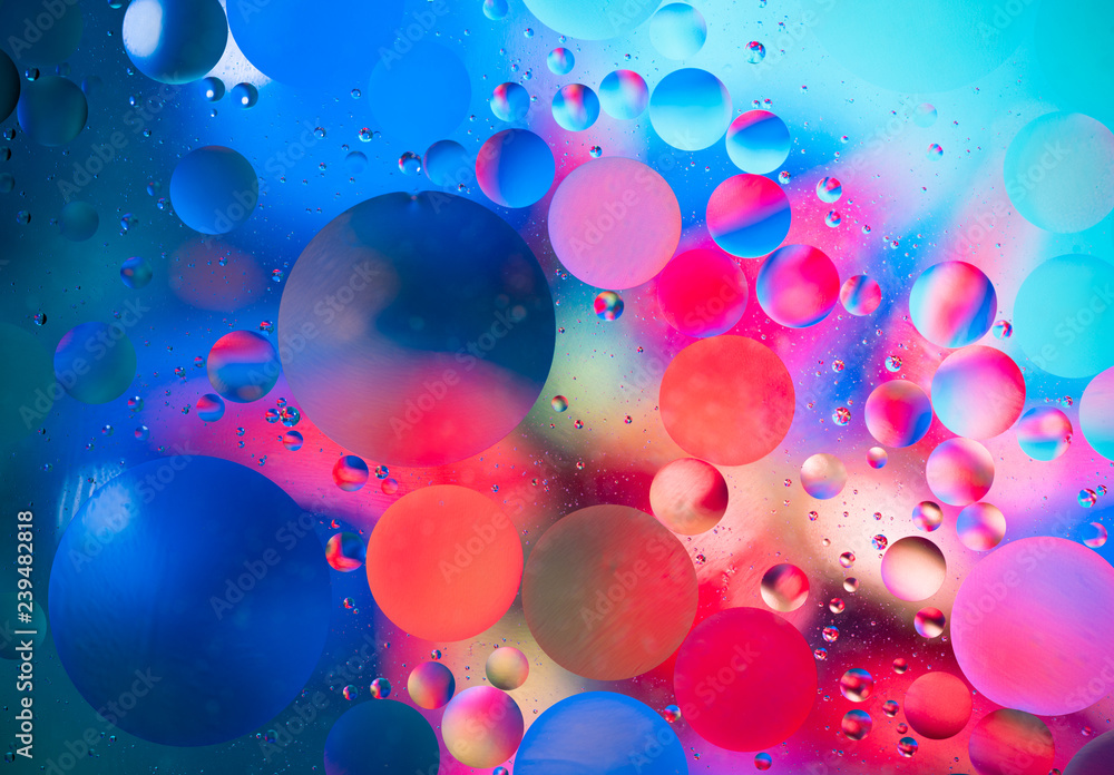 water drops on glass with colorful background, close-up water drops on glass with colorful background, close-up