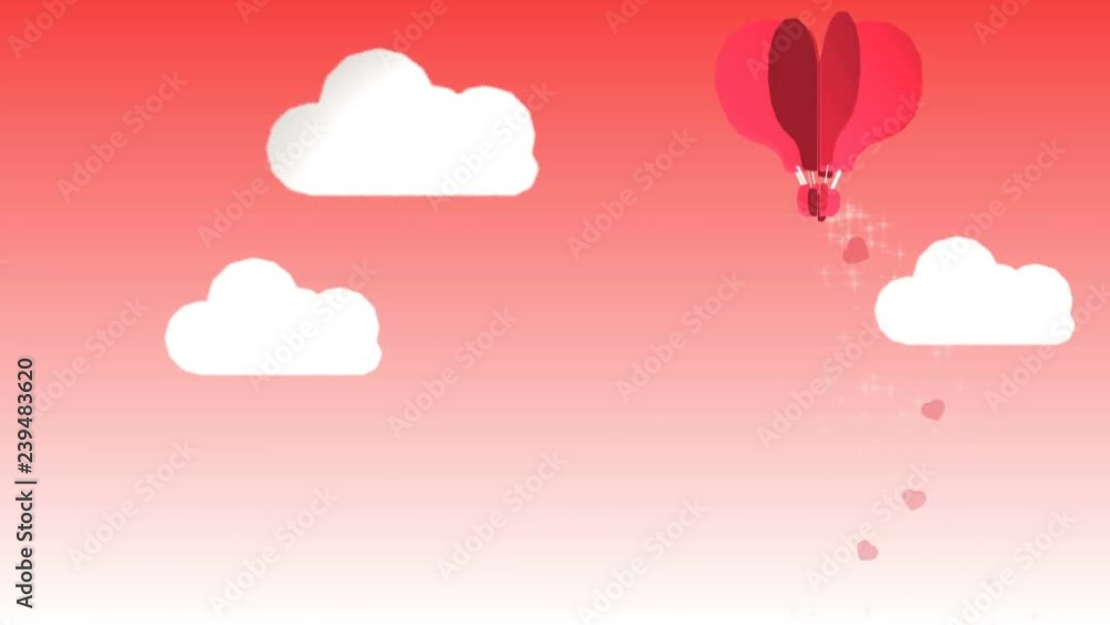 very sweet animation that represents with a heart-shaped balloon the feeling of love and passion, ideal for celebrating Valentine's Day very sweet animation that represents with a heart-shaped balloon the feeling of love and passion, ideal for celebrating Valentine's Day