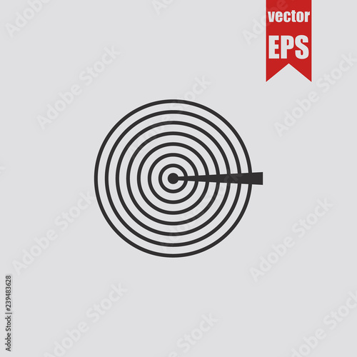 Radar icon.Vector illustration.