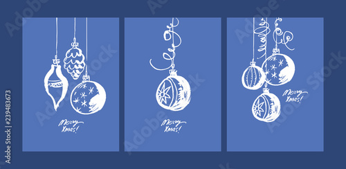 Merry Xmas greeting card ve...