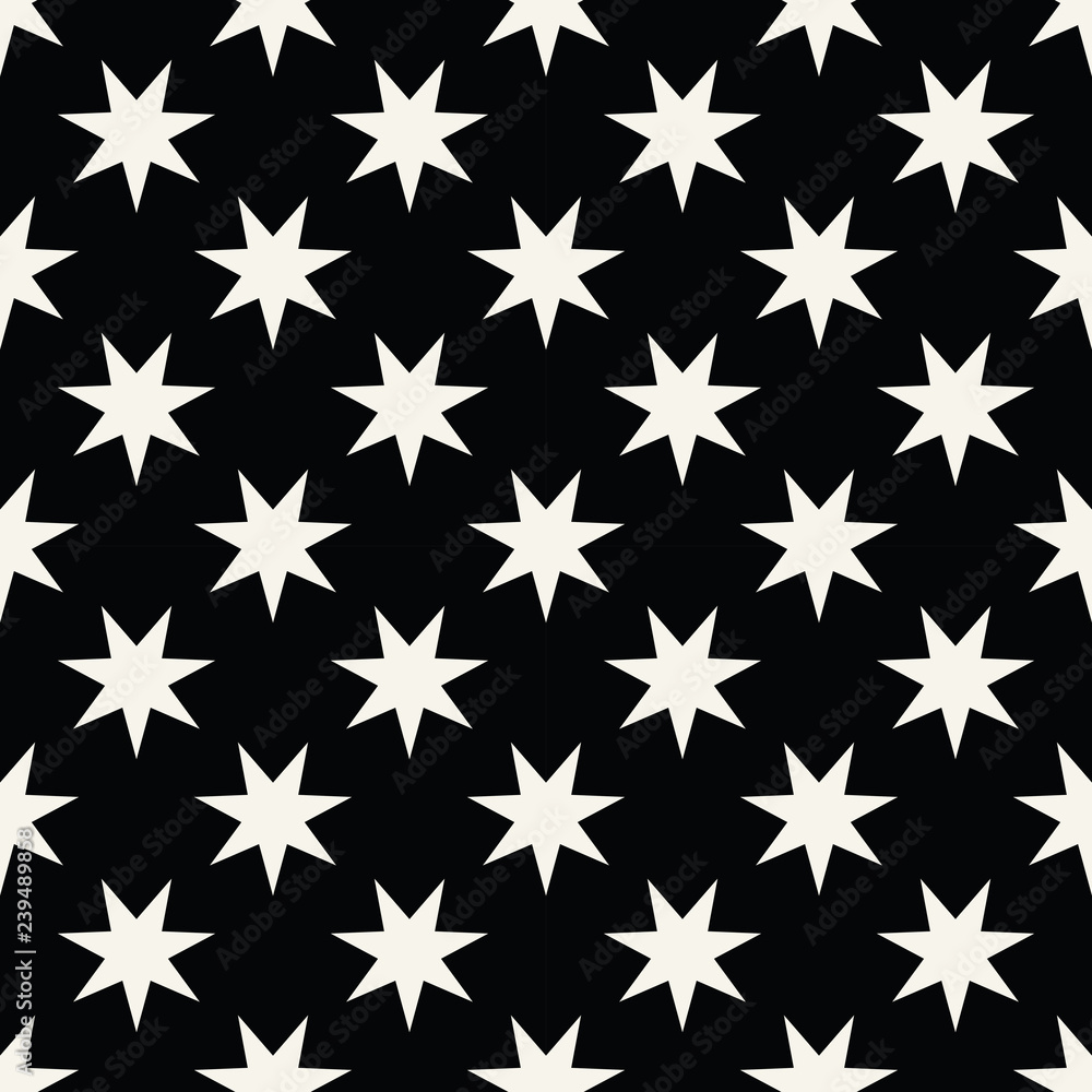 Seamless geometric star vector pattern. Retro design backdrop texture. Seamless geometric star vector pattern. Retro design backdrop texture.