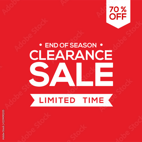 clearance sale design, big sale, end of year sale design template