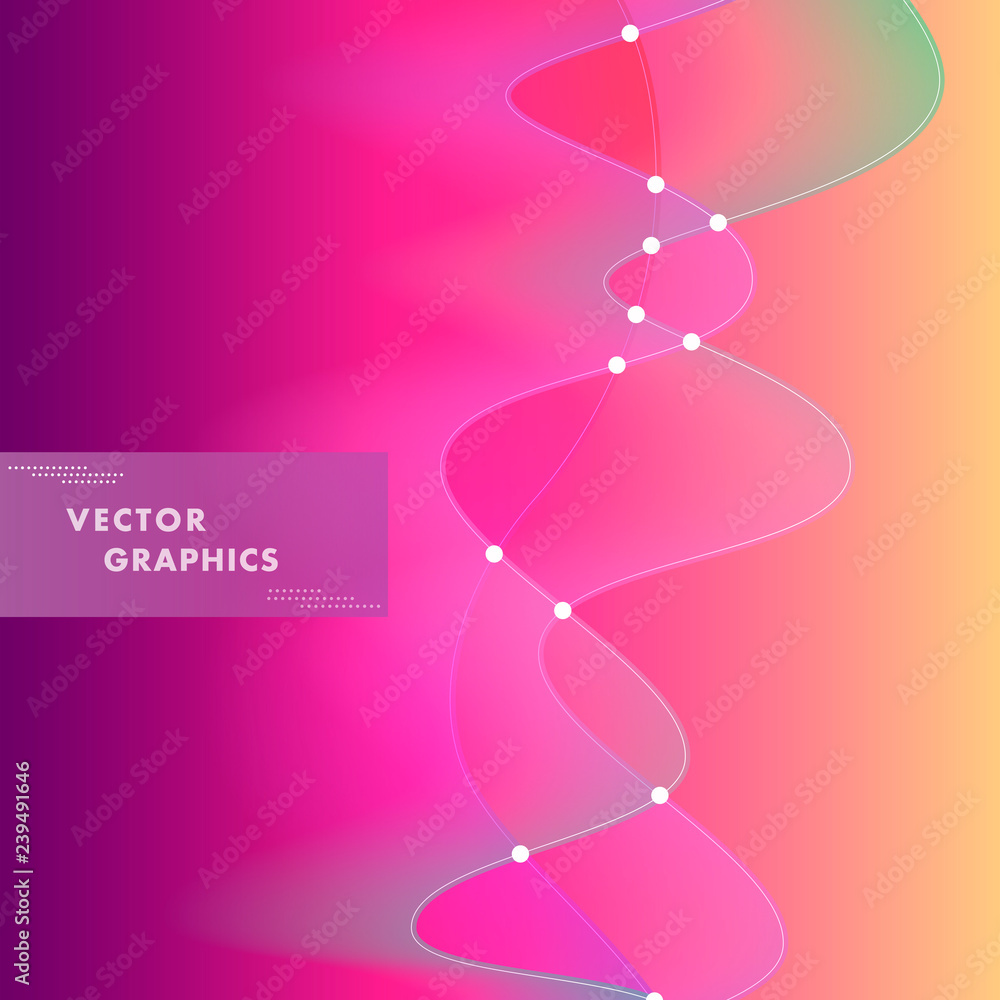 Modern design with dynamic color elements on dark background Modern design with dynamic color elements on dark background