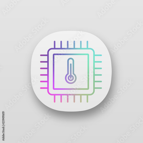 Processor temperature app icon