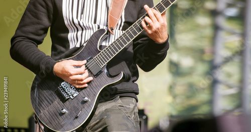 guitarist at a rock concert