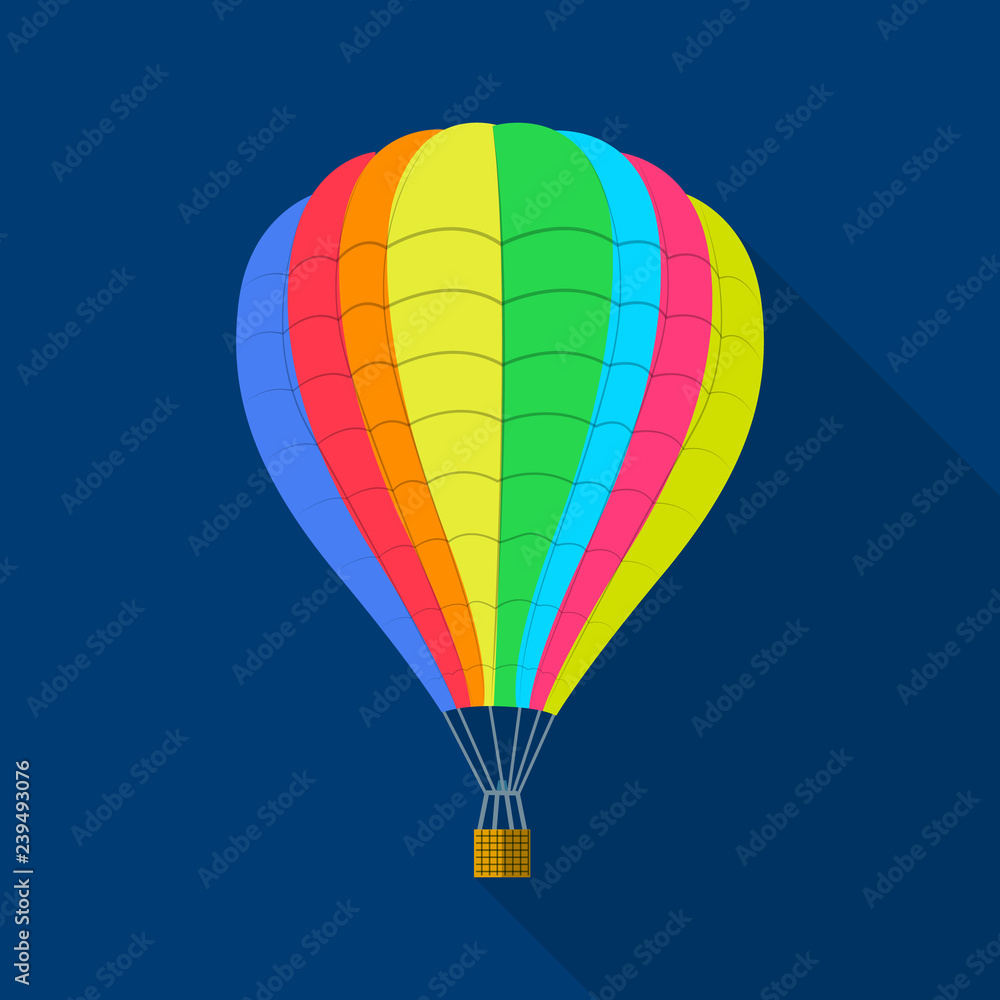Fototapeta premium Vector illustration of plane and transport sign. Set of plane and sky stock vector illustration.