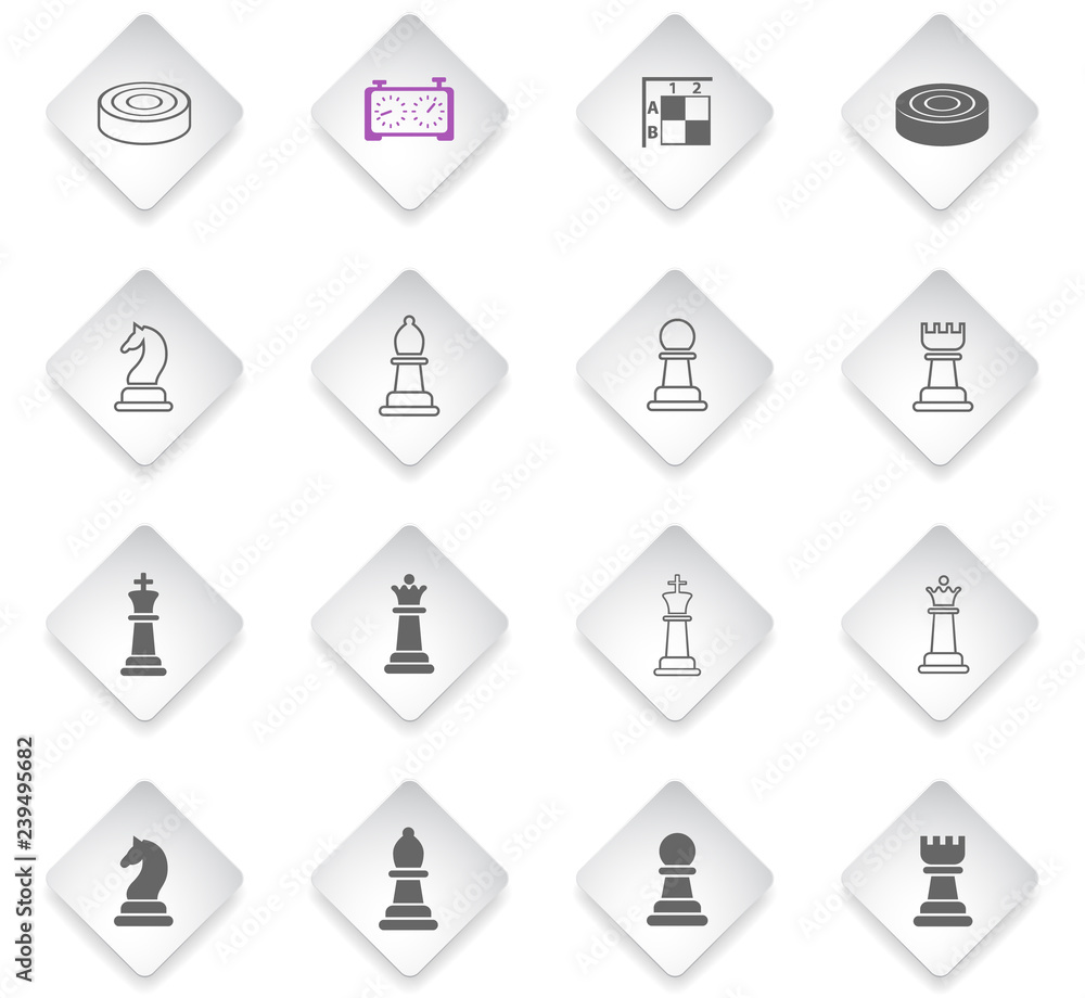 chess icon set