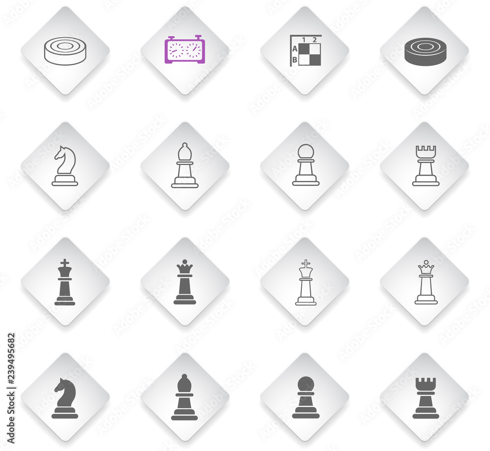 chess icon set chess icon set