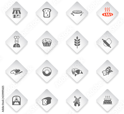 bakery icon set