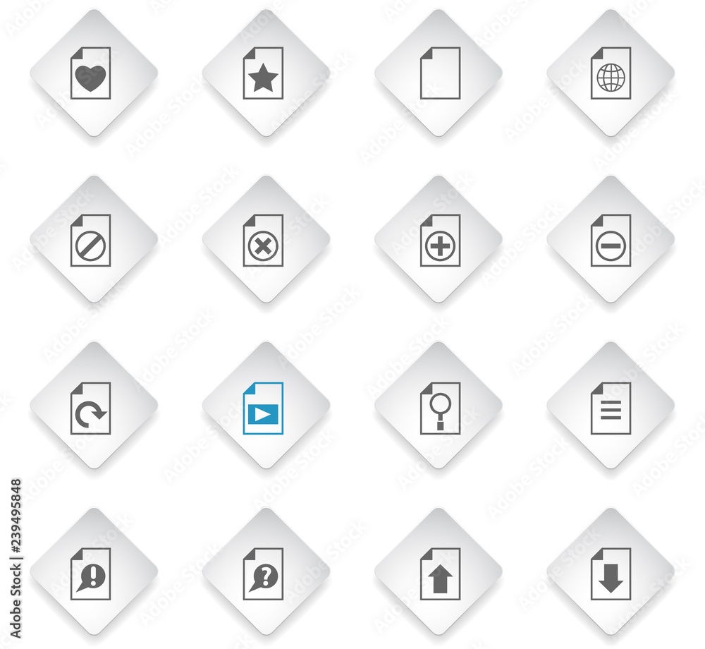 document icon set document icon set