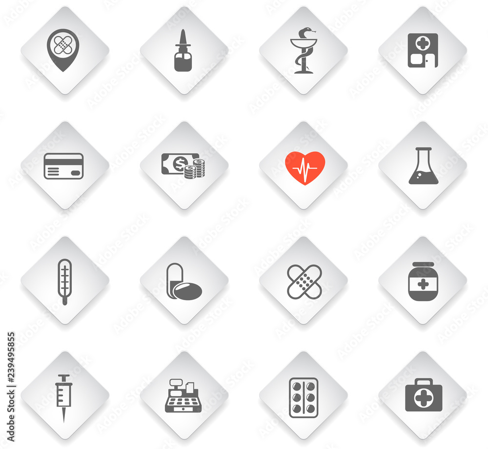 drug store icon set drug store icon set