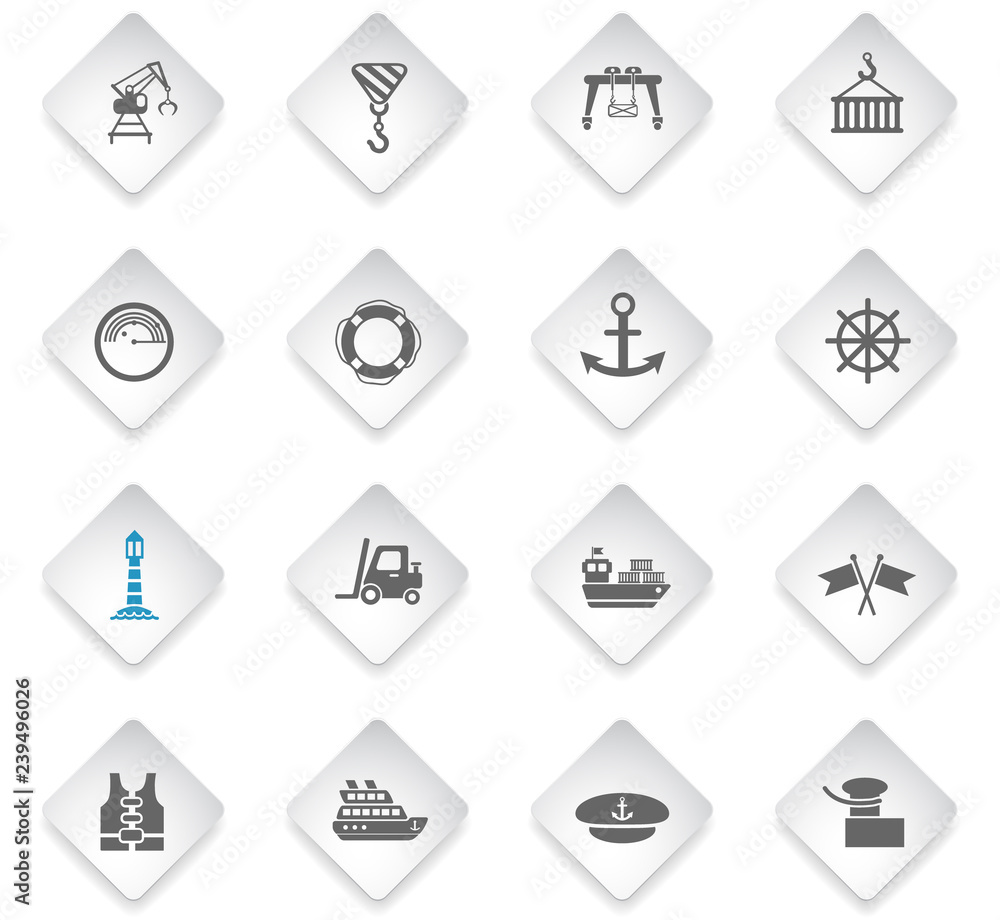 harbor icon set harbor icon set