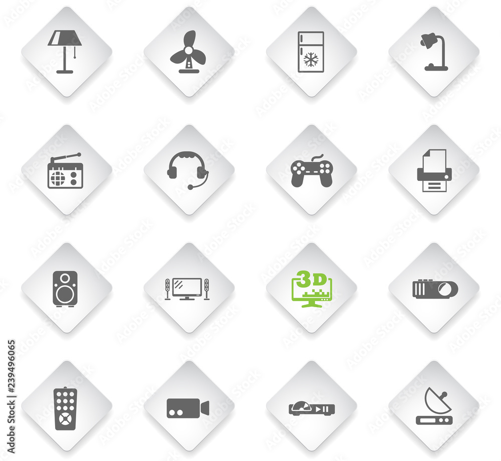 home appliances icon set home appliances icon set