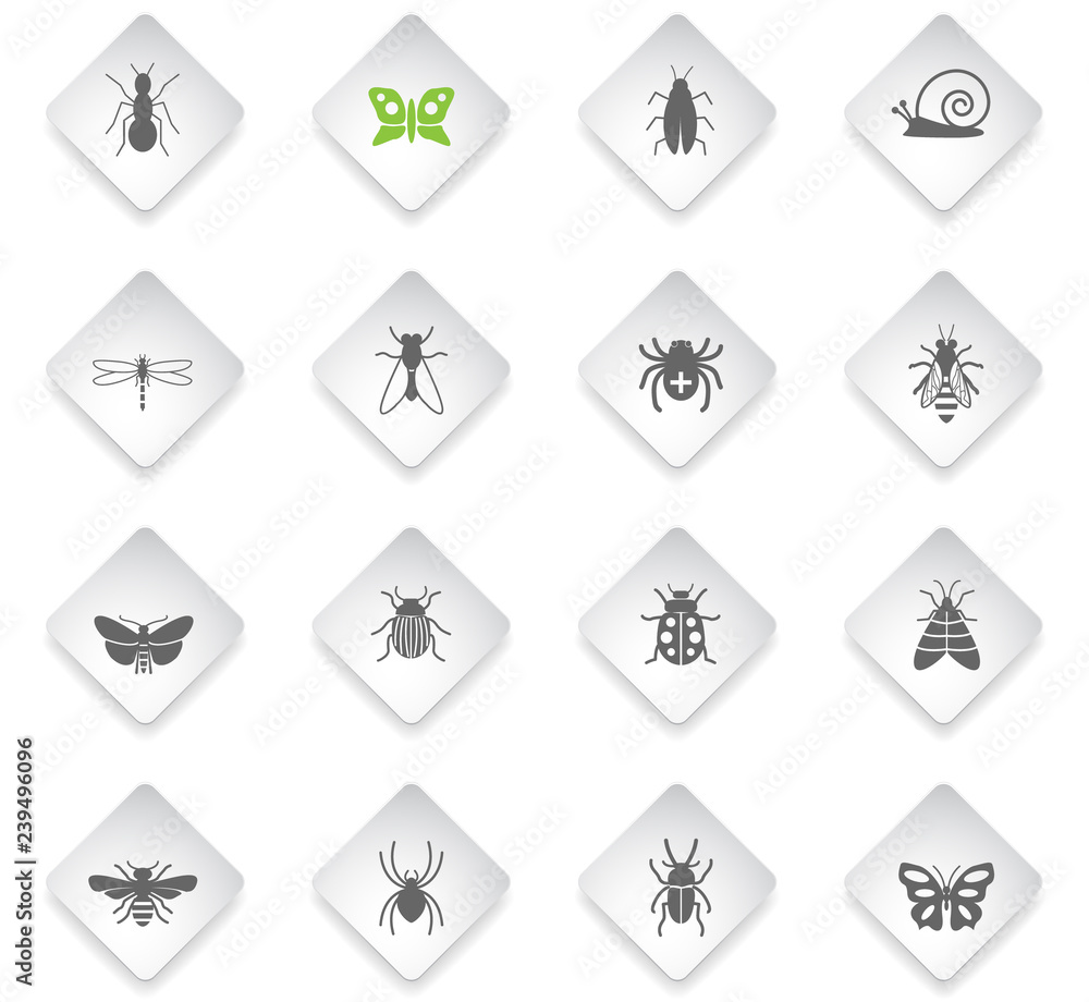 insects icon set insects icon set