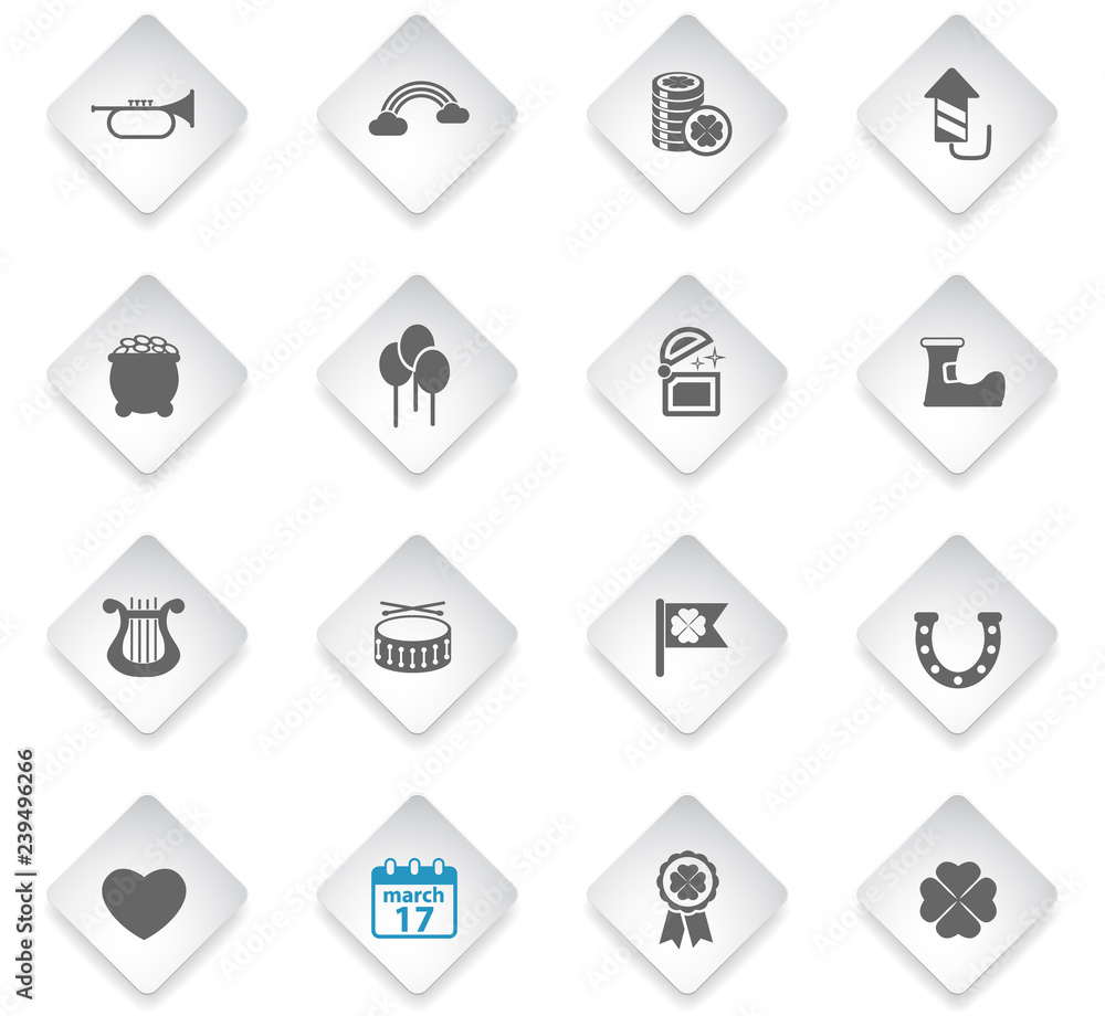 st patricks day icon set st patricks day icon set