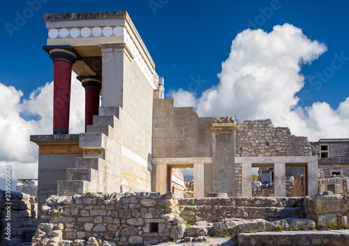 The ruins of the palace of Knossos