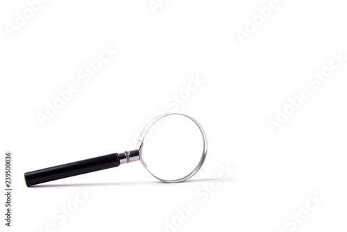 Isolated magnifying glass on white