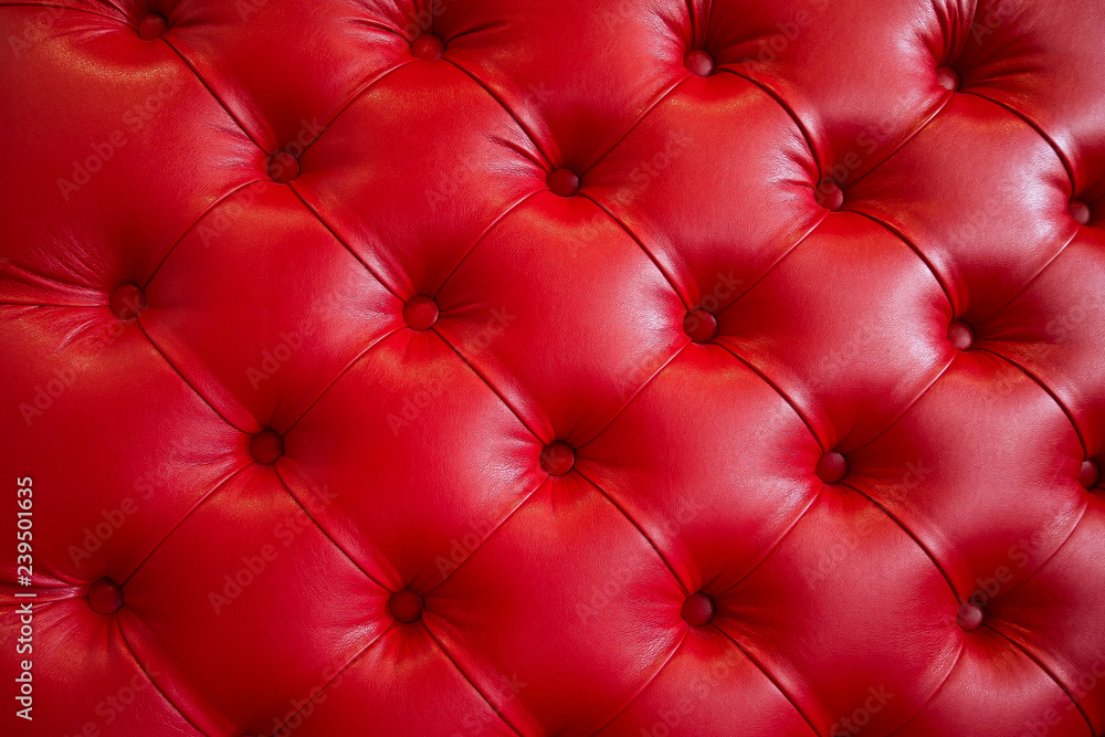 Red leather sofa background Red leather sofa background