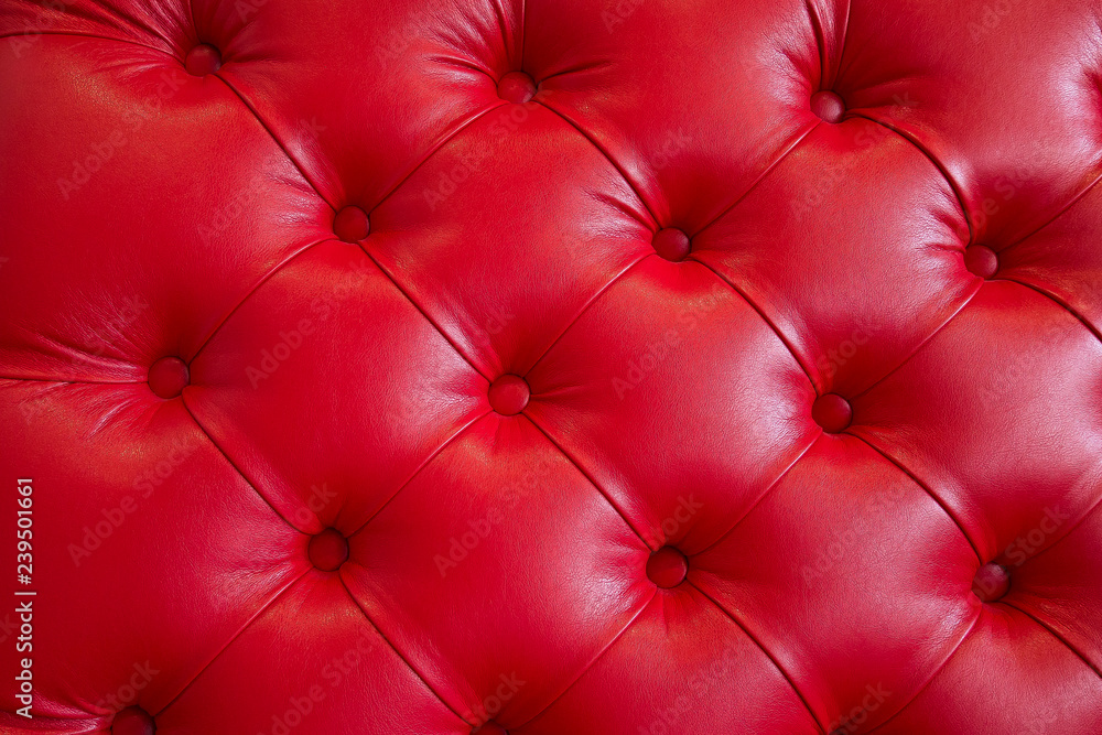 Red leather sofa background Red leather sofa background