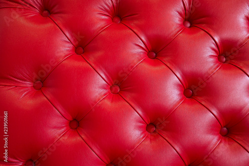 Red leather sofa background