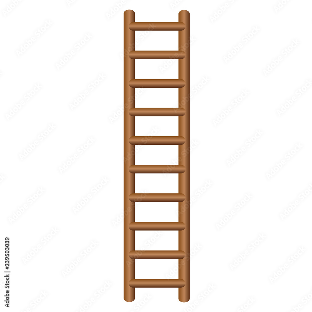 wooden stairs isolated icon on white, stock vector illustration wooden stairs isolated icon on white, stock vector illustration